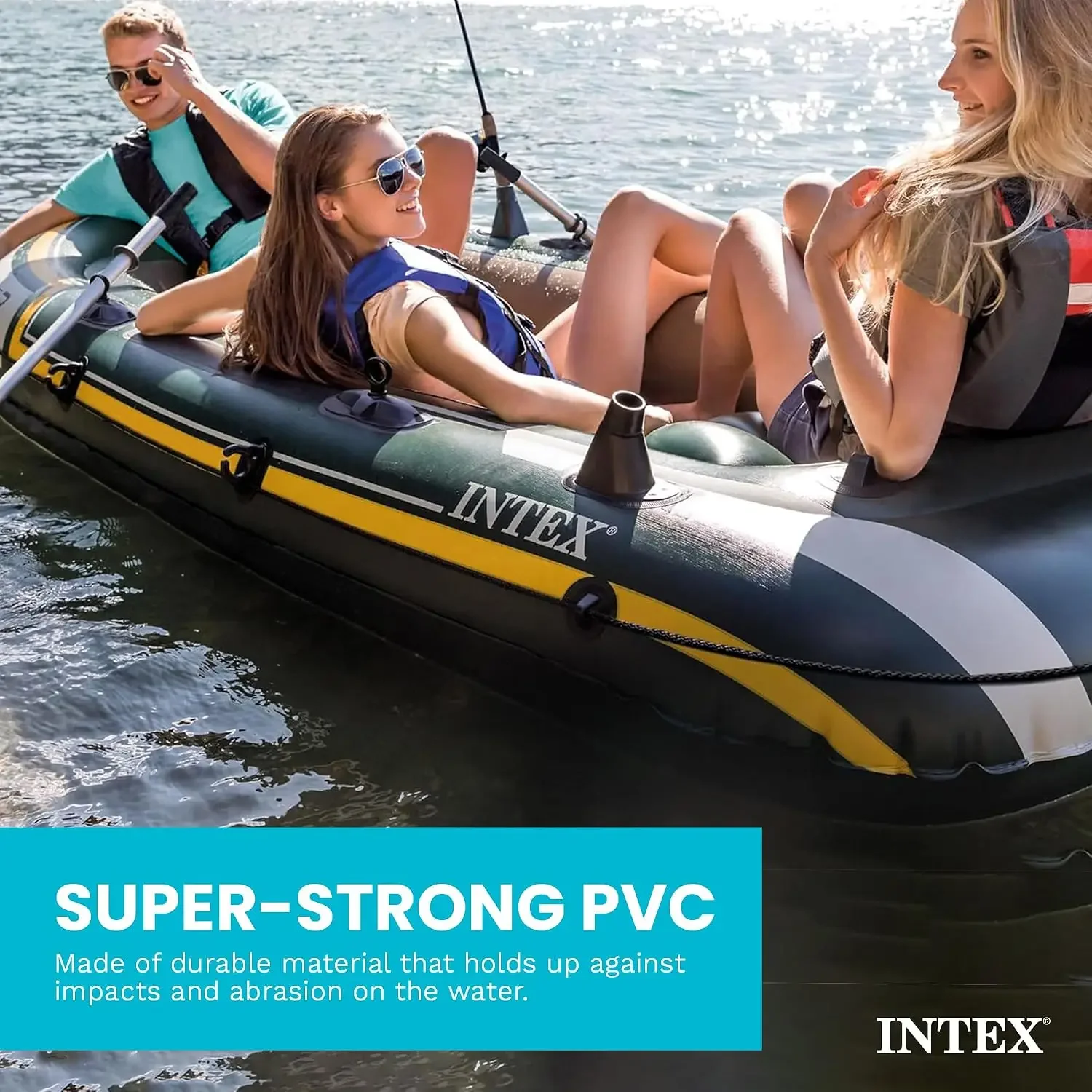 INTEX 66332EP Seahawk 2 Inflat - огляд і ціна Fishing Rod Holder