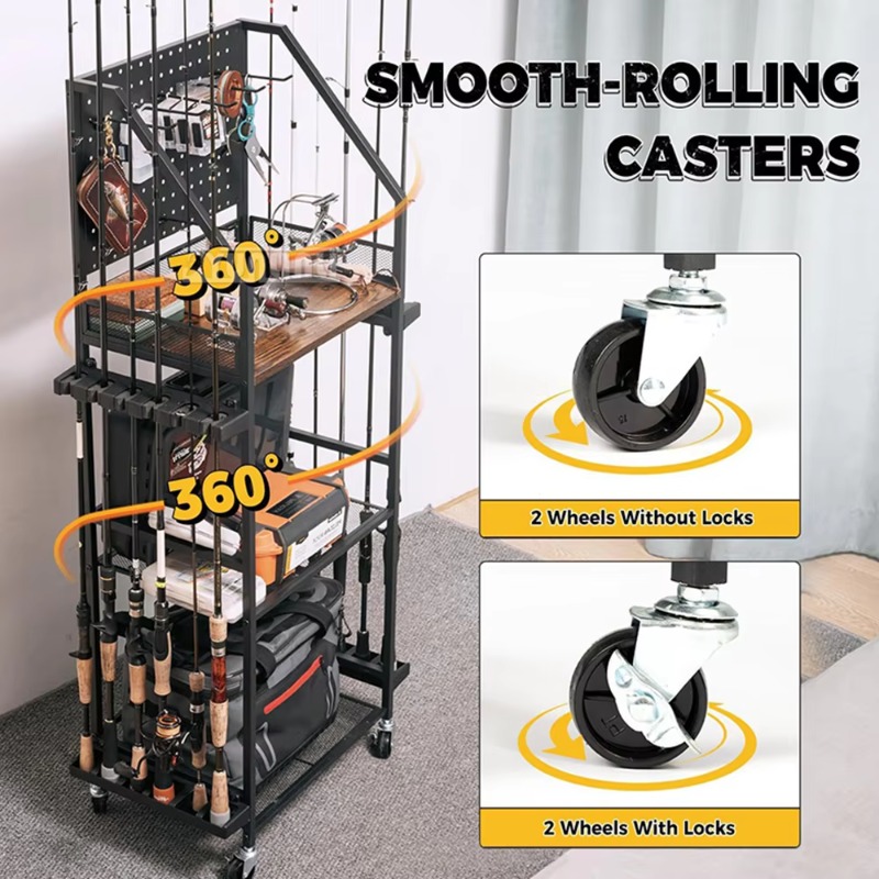 Fishing Gear Storage Shelf, Fi - огляд і ціна Fishing Rod Combo
